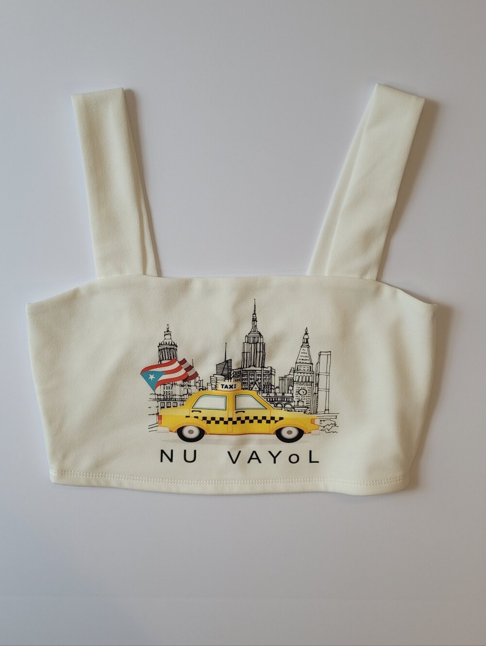 Nuevayol Graphic Crop Top - Size Small NEW